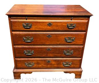 Four (4) Drawer Mahogany Chest with Pull Out Shelf.  19" x 30" x 31"