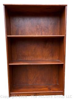 Three (3) Shelf Wood Books Shelf