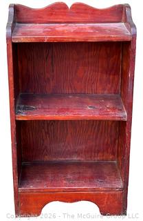 Small Corner Wood Shelf.  15" x 8" x 26"