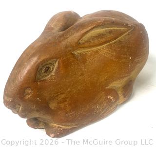 Carved Sarreid Wooden Rabbit 