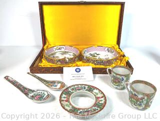 Group of Asian Porcelain China in Presentation Box