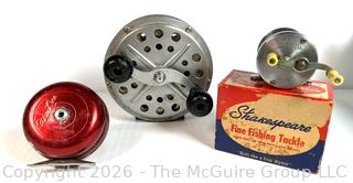 Three (3) Fishing Reels Including Shakespeare