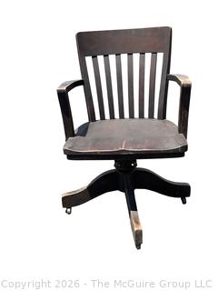 Swivel Oak Desk Chair