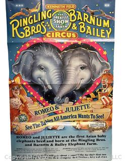1993 Large Folded Poster for Ringling Bros Circus