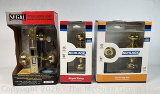 Three (3) Segal & Schlage Door Lock Sets New in Boxes