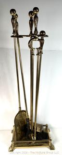 Brass Set of Fireplace Tools