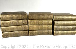 Set of Twelve (12) Bound Volume of The Century Illustrated Monthly Magazine 1881 - 1887