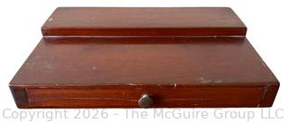 Stepped Mahogany Dresser Top Valet Cabinet