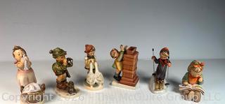 Six (6) Porcelain Hummel Figurines by Goebel Germany