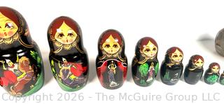 Set of Russian Matryoshka Nesting Dolls