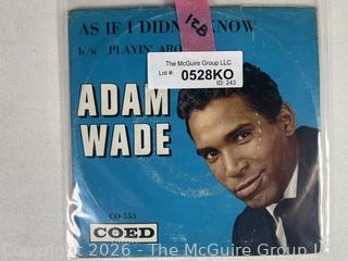 Collectable vinyl 45 rpm records with picture sleeves: