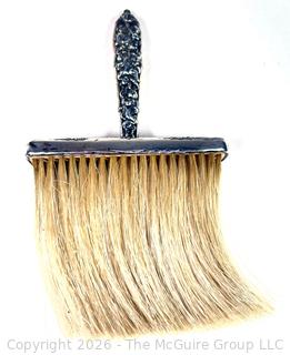 Sterling Silver Repousse Clothes Hat Horse Hair Brush