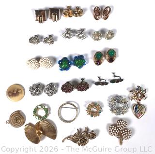 Collection of Clip On and Screw Back Earrings