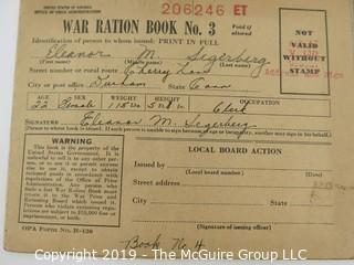 WYSIWYG  Stamp book and WWI Ration Cards