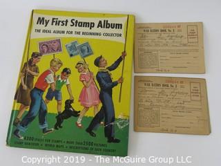 WYSIWYG  Stamp book and WWI Ration Cards