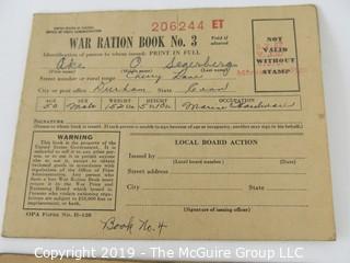 WYSIWYG  Stamp book and WWI Ration Cards