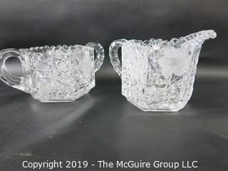 Collectible: Pressed and Cut Glass: 6 pieces