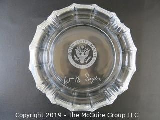 Historical: three Senate ashtrays including one from William Saxbe of Georgia