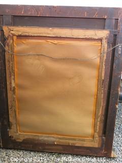 Furniture: Historical: Art: Period: LARGE Gilt Mirror & Frame; 44 1/2"W x 49" Tall