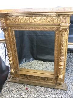 Furniture: Historical: Art: Period: LARGE Gilt Mirror & Frame; 44 1/2"W x 49" Tall