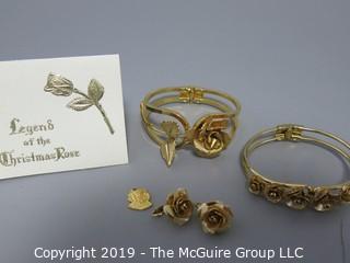 Jewelry: Giovanni: Legend of the Christmas Rose: 2 bracelets and 1 pair of earrings.