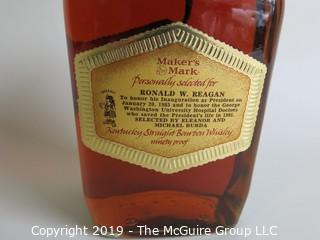 Historical: Collectable: Ronald Reagan 1985 Inauguration commemorative Maker's Mark Bottle SEALED