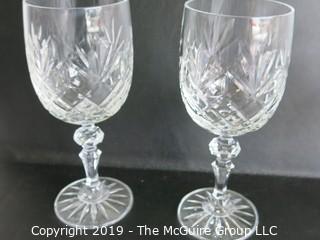 Housewares: Collection of crystal stemware; multiple patterns 