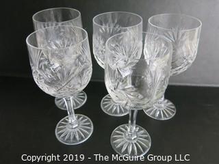 Housewares: Collection of crystal stemware; multiple patterns 