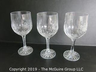 Housewares: Collection of crystal stemware; multiple patterns 