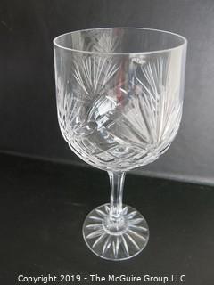 Housewares: Collection of crystal stemware; multiple patterns 