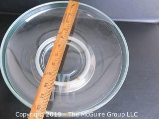 Housewares: Two clear cut crystal bowls; one monogrammed