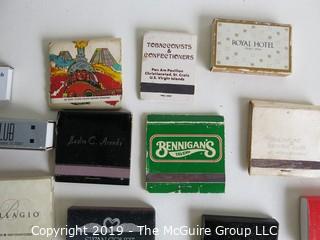 Historical: Collectable: Collection of Vintage Branded Matchboxes including Spiro Agnew, Roll Call, The U.S. Capitol and President of the U.S.  