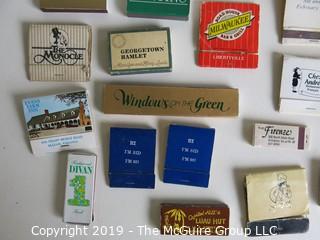 Historical: Collectable: Collection of Vintage Branded Matchboxes including Spiro Agnew, Roll Call, The U.S. Capitol and President of the U.S.  