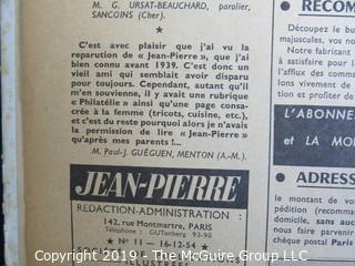 Book: French; 1939; "Jean-Pierre - l'hebdomadaire de la famille"