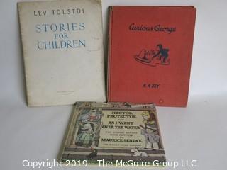 Children's Books x3 - Tolstoy, Sendak, Curious George "I know this book" -F. Gump