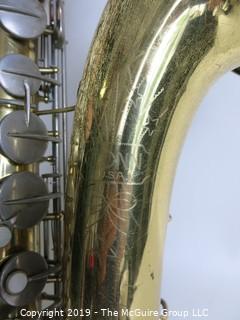 Musical; Instrument: Conn Tenor Sax 16M Brilhart mouthpiece and case