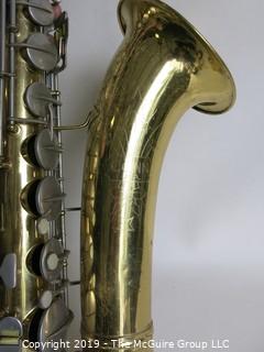 Musical; Instrument: Conn Tenor Sax 16M Brilhart mouthpiece and case