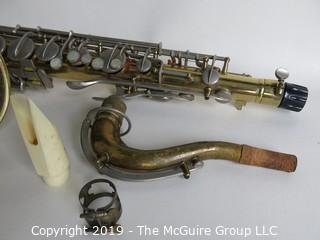 Musical; Instrument: Conn Tenor Sax 16M Brilhart mouthpiece and case