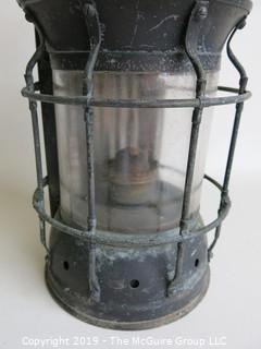 Historical: Collectable: Brass Ship's Kerosene Light