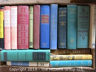 Books: Assorted hardbacks - Outline of History - H.G. Wells