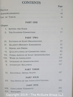 Book Title: Professional Staffs of Congress; 1963