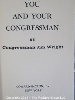 Book Title: "You and Your Congressman" by Jim Wright; author inscribed