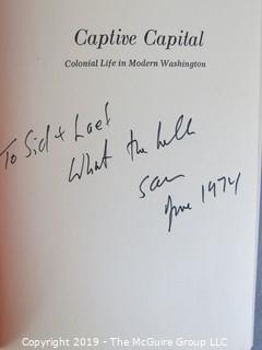 Book Title: "Captive Capital"; by Sam Smith author INSCRIBED