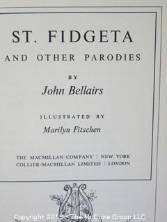 Book Title: "St. Fidgeta and Other Parodies" by John Bellairs; author inscribed