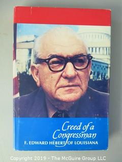 Book Title: "Creed of a Congressman" by F. Edward Hebert, author inscribed