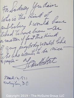 Book Title: "Creed of a Congressman" by F. Edward Hebert, author inscribed