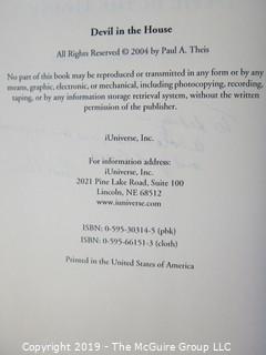 Book Title: "Devil in the House", by Paul A. Theis, author inscribed