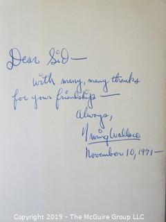 Book Title: "The Nympho and Other Maniacs" by Irving Wallace; author inscribed