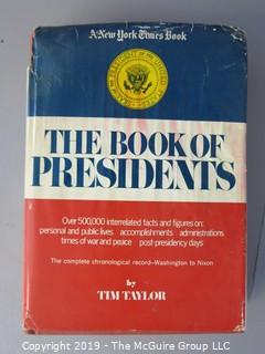 Book Title: "The Book of Presidents", by Tim Taylor, author inscribed