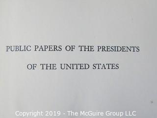 Book Title: "Truman's Presidential Public Papers";  published by the U.S. Government Printing Office